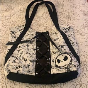 Jack Nightmare Before Christmas corset tote bag